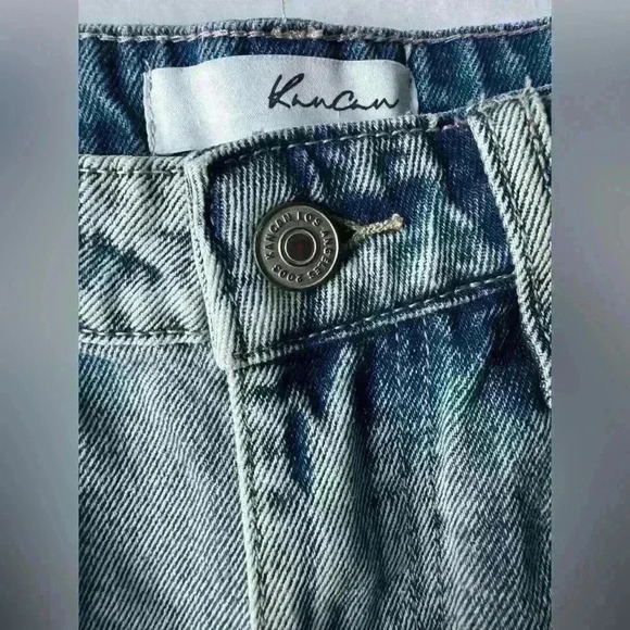 KanCan Women’s Blue Frayed and Distressed Jean Shorts Size XS - Picture 5 of 7